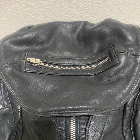 Alexander Wang Lambskin Marti Backpack Bag Washed Black Rhodium Hardware - Picture 5 of 16
